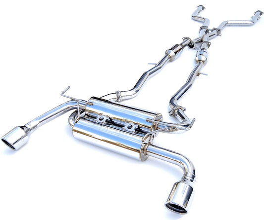 Invidia Gemini Q50 Cat Back Exhaust - Rolled Stainless Tips