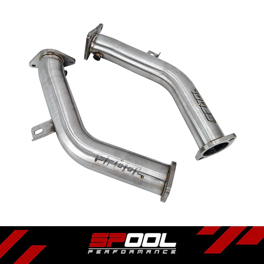 Spool 3inch VR30DDTT Race Lower Downpipes