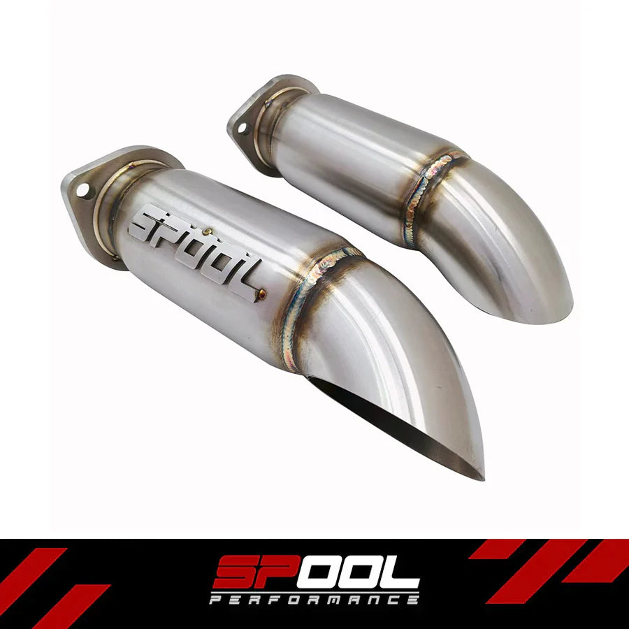 Spool Resonated VR30DDTT Turn Down Pipes