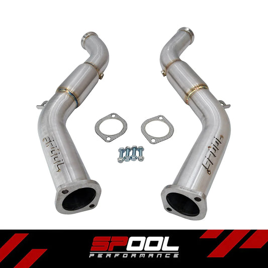 Spool VR30DDTT Full Race Resonated Downpipes